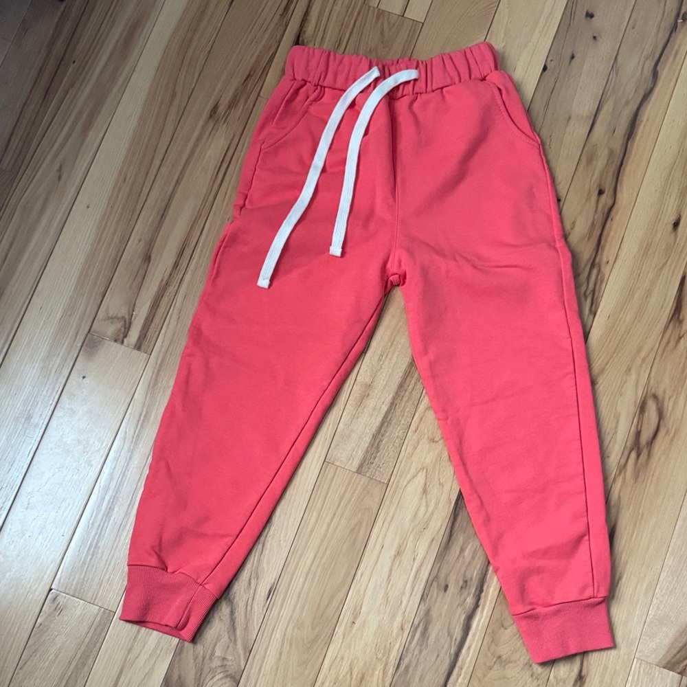 Vibrant Coral Kids Sweatpants